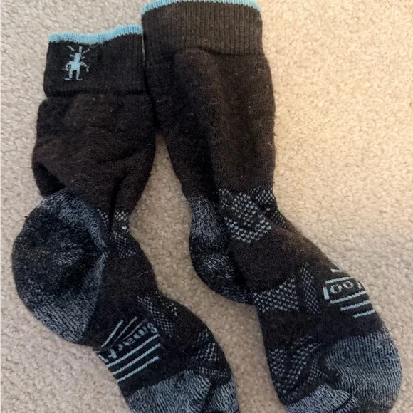 Smartwool Black and Blue Men's Athletic Socks - Picture 1 of 1